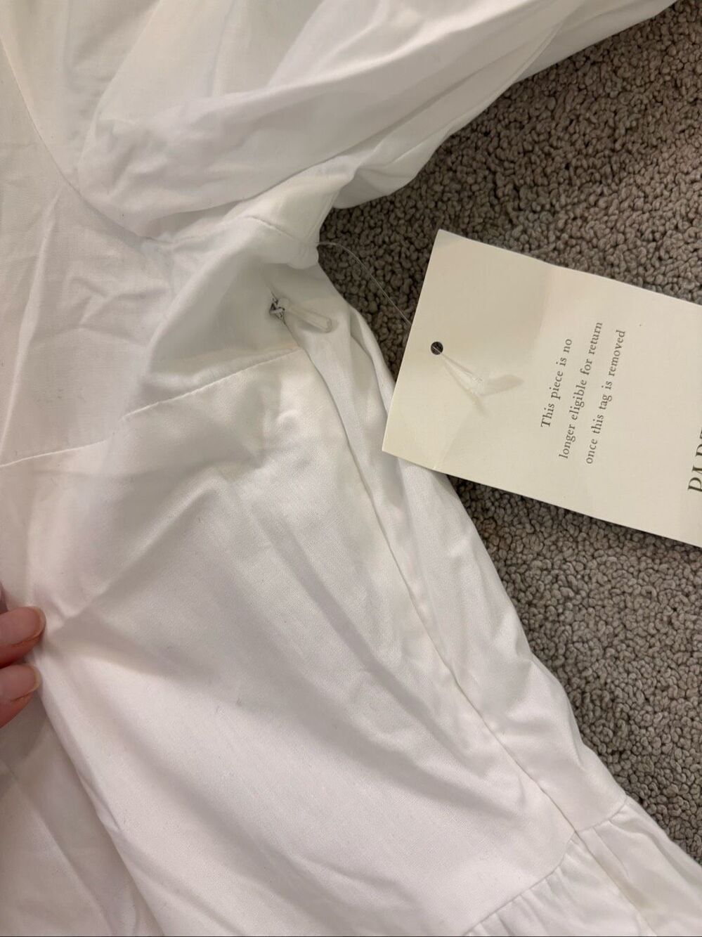 NWT Parterre x Julia Berolzheimer Avery White Tiered Cotton Midi Dress Cottageco - Picture 10 of 10